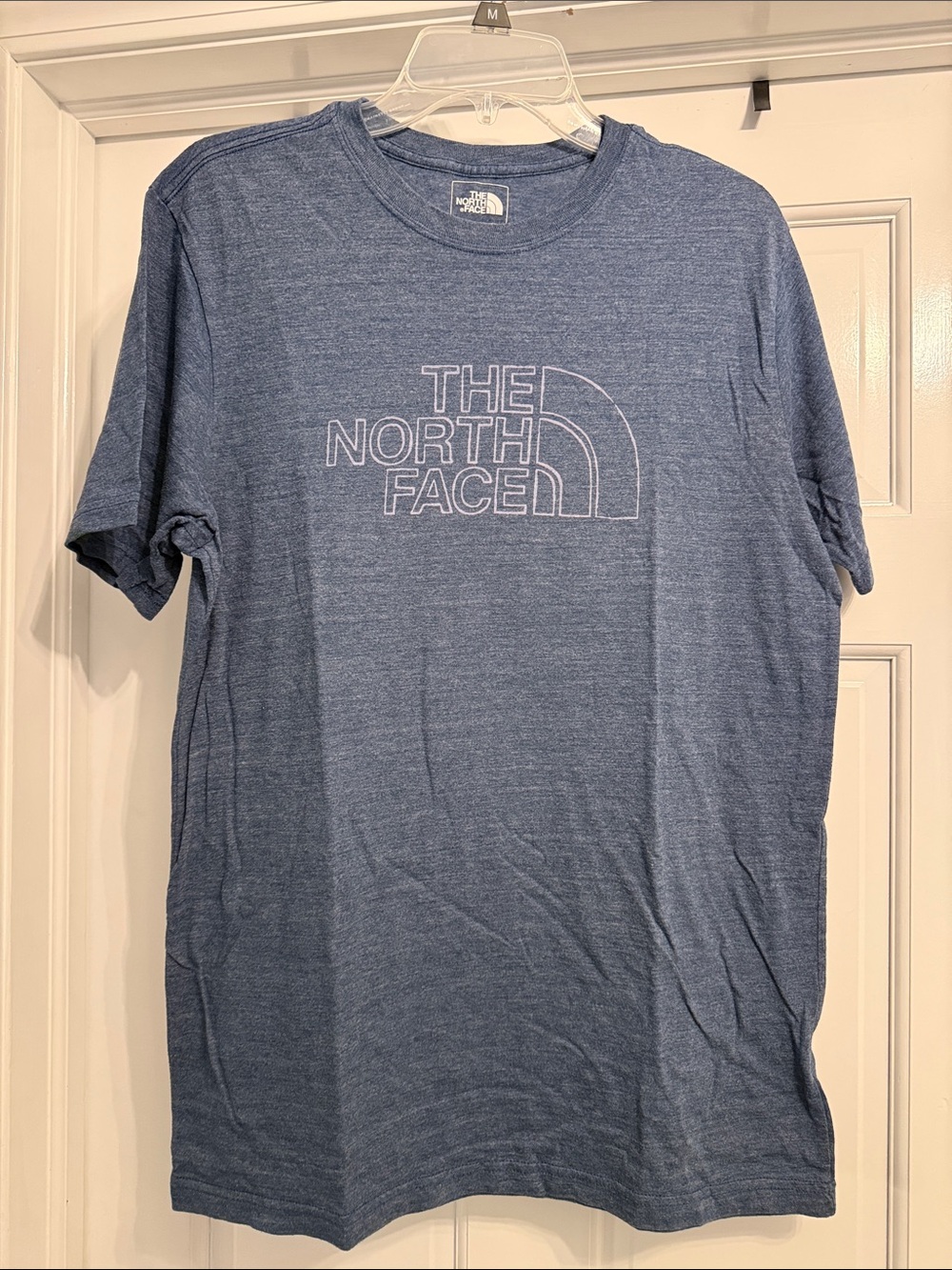 The North Face Men’s Heather Blue Logo Crewneck Tee